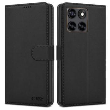 Tech-protect Wallet ovitek za Motorola Edge 70 Fusion / Fusion Plus 5G, črn