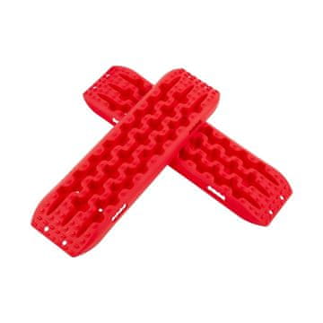 Northix 2 kosa vlečnih plošč za pesek blato sneg 107 x 31 cm rdeča