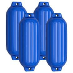 Northix Komplet 4 bokobranov za čolne, dolgi bokobrani, kroglični bokobrani, zaščita pred trkom čolna, bokobrani za most, modri, 68,5 x 21,5 cm