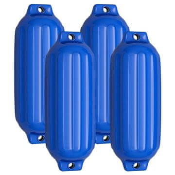 Northix Komplet 4 bokobranov za čolne, dolgi bokobrani, kroglični bokobrani, zaščita pred trkom čolna, bokobrani za most, modri, 68,5 x 21,5 cm