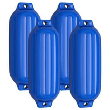 Northix 4-paket modrih rebrastih bokobranov za čolne, morski PVC, napihljivi, 50 cm