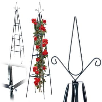 KADAX Vrtna pergola s kovinsko oporo za plezavke 202 cm