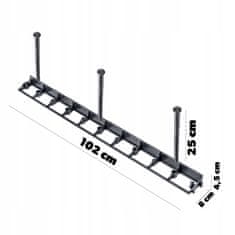 KADAX Plastični robnik za vrtno trato 4,5 cm, 20 m + 60 sidrov, črn komplet