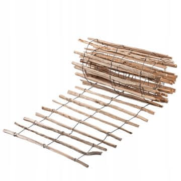 KADAX Zložljiva vrtna ograja iz leskovih letev, dimenzije 500x90 cm, razmik 7-9 cm