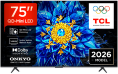 75P8L 4K UHD televizor, QD Mini LED, Google TV