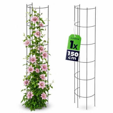 KADAX Vrtna pergola kovinska opora za rože, vrtnice in rastline, 150 cm