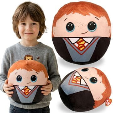 sarcia.eu TY Harry Potter Ron Weasley Mehka okrasna blazina, SQUISHY BEANIES, okrasna blazina za sobo – okrogla plišasta igračka 22cm