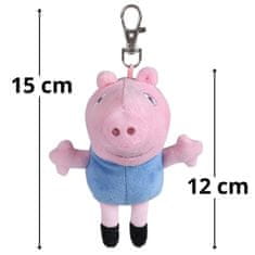 Peppa Pig TY Peppa Pig George Plišasta igračka, obesek za ključe, BEANIE BABIES, obesek za nahrbtnik 12 cm