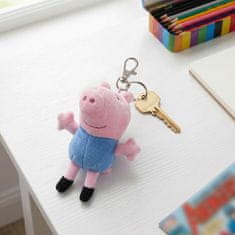 Peppa Pig TY Peppa Pig George Plišasta igračka, obesek za ključe, BEANIE BABIES, obesek za nahrbtnik 12 cm
