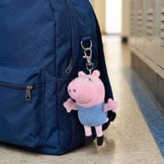 Peppa Pig TY Peppa Pig George Plišasta igračka, obesek za ključe, BEANIE BABIES, obesek za nahrbtnik 12 cm