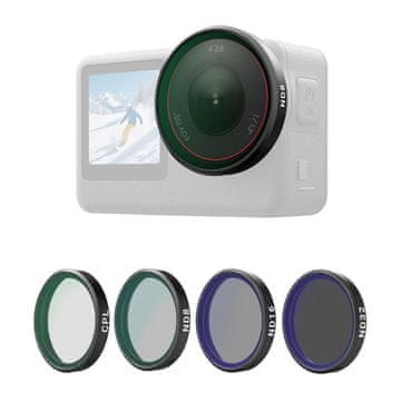 TELESIN Telesin CPL/ND8/ND16/ND32 filter set za DJI Osmo Action 6 (4 kosi).