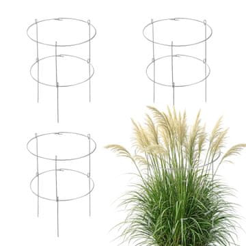 KADAX Vrtna opora za rastline 60 cm, jeklena, 3 kosi