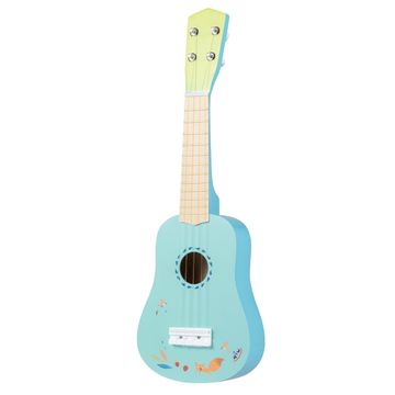 Northix 53 cm otroška ukulele, 4-strunsko telo iz lipe, svetlo modra