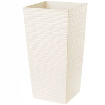KADAX Vrtni lonec za rože s vstavkom, visok 34 cm, dimenzij 34x68 cm, kremne barve