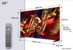 TCL 98C8L 4K UHD televizor, SQD-Mini LED, GoogleTV