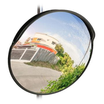 Northix Konveksno prometno ogledalo 60 cm črno za varnost