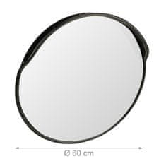 Northix Konveksno prometno ogledalo 60 cm črno za varnost