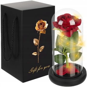Ruhhy Dekorativna XL toplo bela LED vrtnica v steklenem kozarcu 21cm