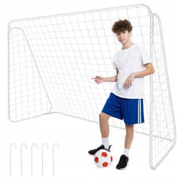 Kruzzel XXL kovinski nogometni gol 213x150cm
