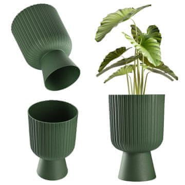 KADAX Cvetlični lonec Golem Eco, 14 cm, plastični, zelen
