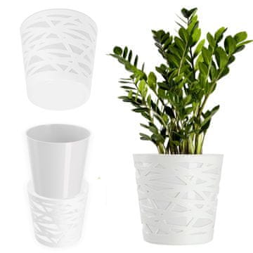 KADAX Vložek za cvetlični lonec 17 cm, bel, iz plastike za rože in rastline