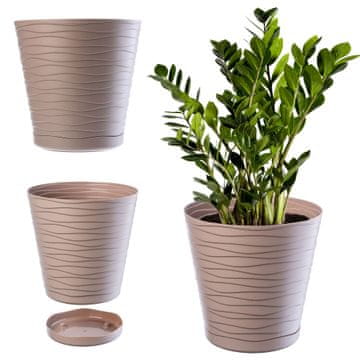 KADAX Cvetlični lonec s stojalom, 30 cm, plastičen pokrov