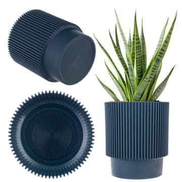 KADAX Cvetlični lonec 15 cm, temno modra, plastični