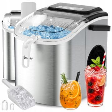 Ruhhy Barski aparat za izdelavo ledenih kock 1200ml ledomat inox