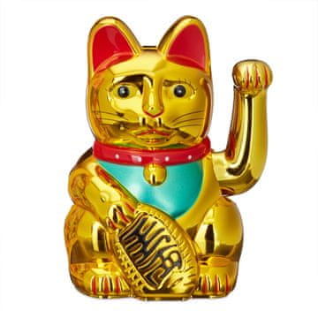 Northix Maneki Neko mačka 16 cm dekorativna srečna figurica
