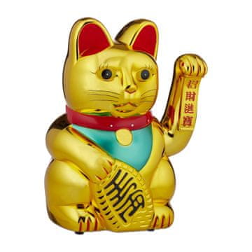 Northix XXL Maneki Neko mahajoča mačka dekorativna figurica za srečo