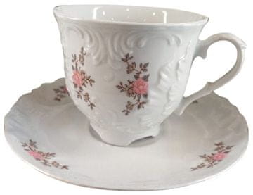Ćmielów ROCOCO DEKOR, SKODELICA S PODSTAVKOM ZA KAVO, 160 ML, 6 KOS