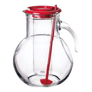 Bormioli Rocco KUFRA VRČ Z RDEČIM POKROVOM, 2 L, 1 KOS