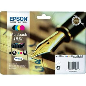 Epson T163640 16XL (BK/C/M/Y), komplet originalnih kartuša