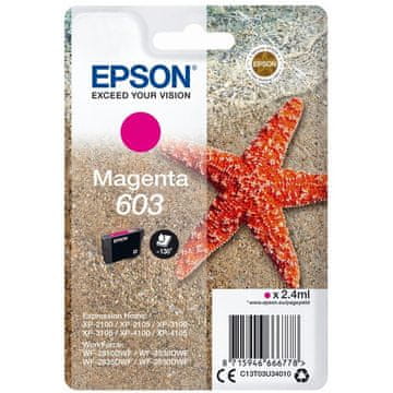 Epson 603 M (C13T03U34010) škrlatna, originalna kartuša