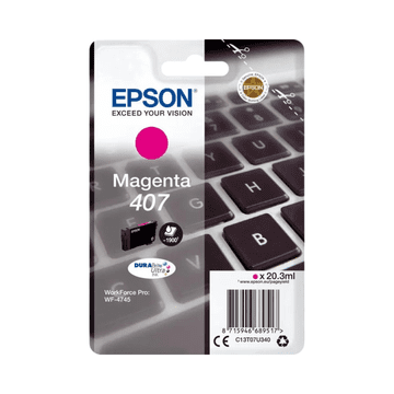 Epson 407 L M (C13T07U340) škrlatno, originalno črnilo