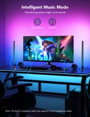 Govee Smart Gaming Light Bars pametni svetlobni letvi, RGBIC, črni