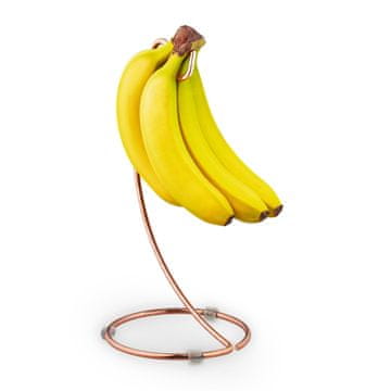 Northix Držalo za banane v bakrenih barvah, viseči dizajn, stabilen podstavek, elegantno za kuhinjo
