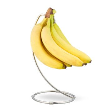 Northix Držalo za banane s kavljem, trpežna kovina, gumijaste blazinice, stabilna osnova
