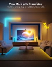 Govee Envisual TV Backlight T2 ambientna luč za TV, LED, 190.5cm - 215.9cm (75-85), črna