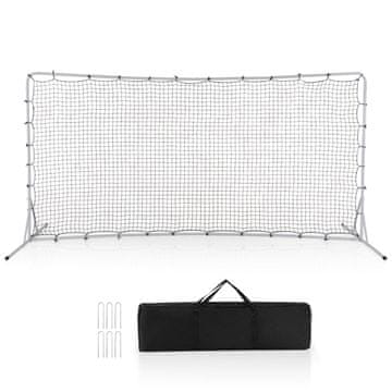 Northix Nogometni gol za vrt 372,5 x 182,5 cm z mrežo bel