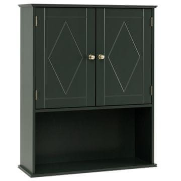 Northix Stenska kopalniška omarica zelena MDF 60x21x75 cm