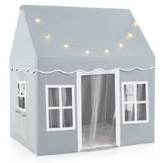Northix Otroški igralni šotor 121x101x137cm z LED lučkami mreža