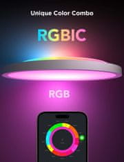 Govee RGBWW + RGBIC pametna stropna svetilka, 2200K - 6500k, 2400 lumnov