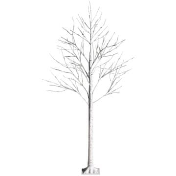 Northix 180 cm umetna breza z 96 toplimi belimi LED lučkami