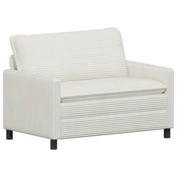 Vidaxl Kavč Krem 126 x 81 x 87,5 cm Poliester