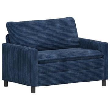 Vidaxl Kavč Temno modra 126 x 81 x 87,5 cm Poliester