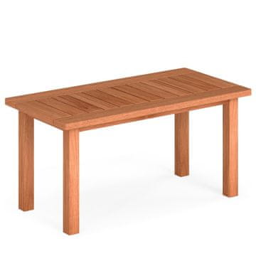 Northix Lesena klubska mizica z letveno ploščo 90 x 45 x 43,5 cm