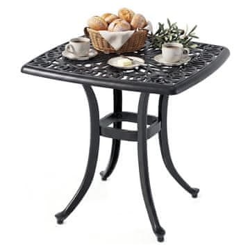 Northix Vrtna miza iz litega aluminija 54x54x53 cm 120 kg