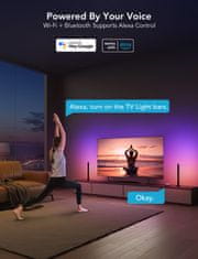 Govee RGBIC TV Light Bars pametne svetlobne letve za televizorje, 114,30 - 177,80 cm (45 - 70), črne
