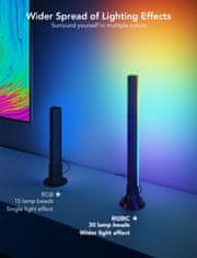 Govee RGBIC TV Light Bars pametne svetlobne letve za televizorje, 114,30 - 177,80 cm (45 - 70), črne